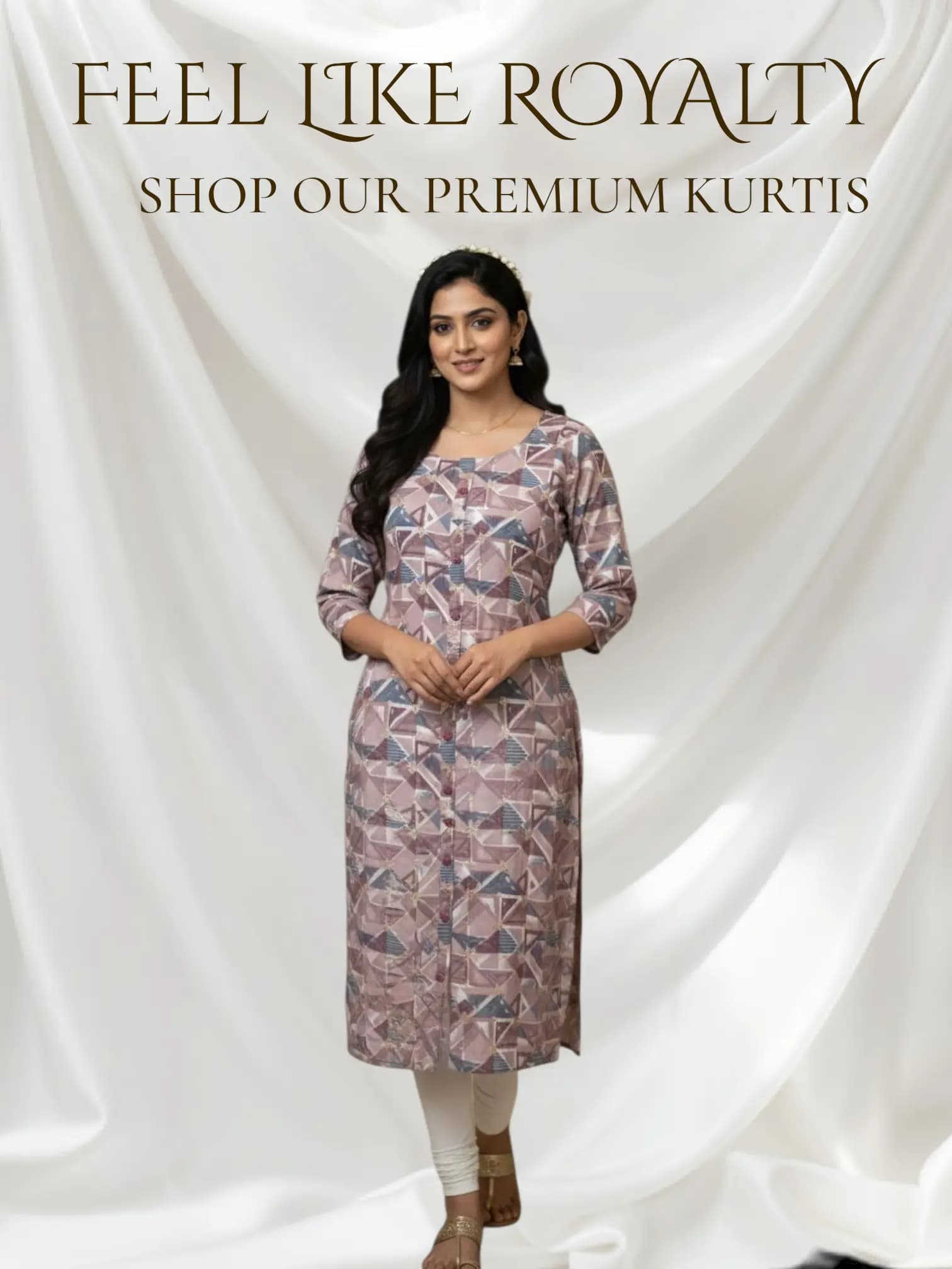 Zaara Purple mixed brand premium kurti